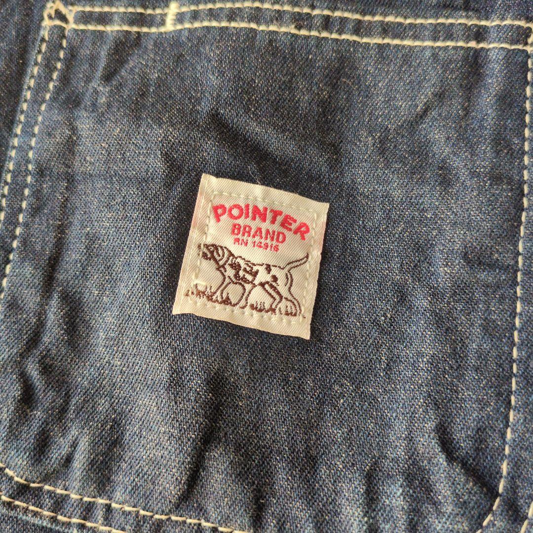 USA製 POINTER デニム カバーオール ジャケット S 90s