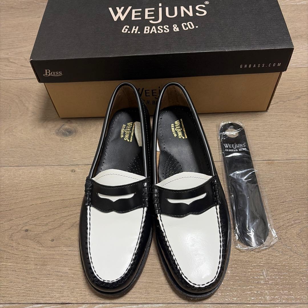 G.H.BASS Weejuns ペニーローファー US7 白黒