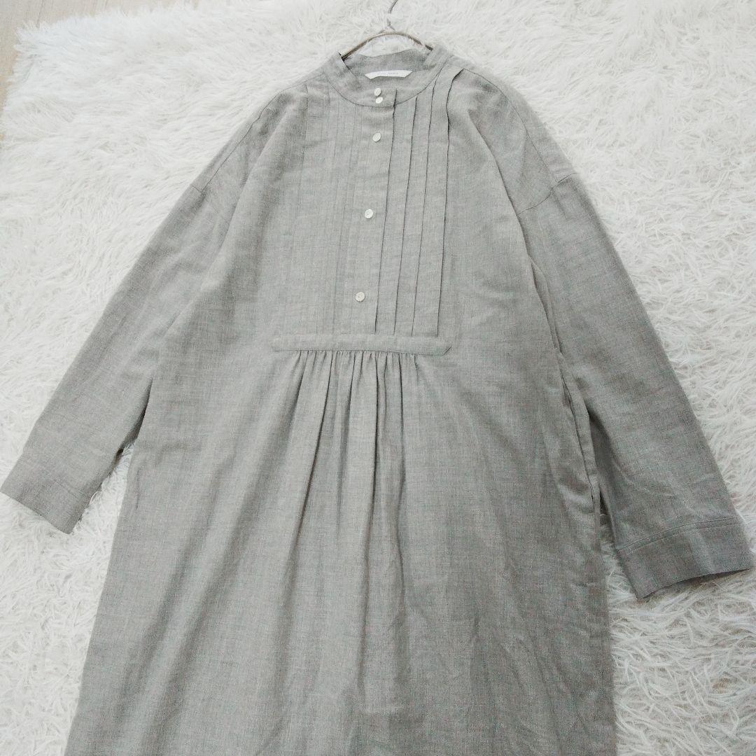 PLAIN PEOPLE プレインピープル コットンヤクワンピース グレー