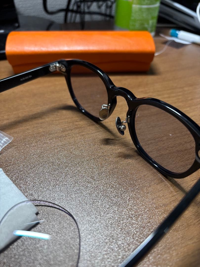 金子眼鏡　AUS-042 BK ブラック サングラス ウェリントン型　新品