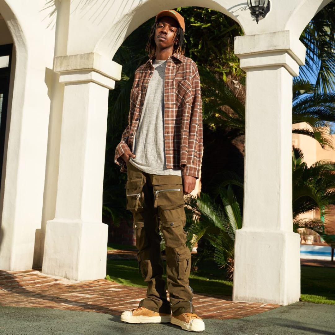 MLVINCE カーゴパンツ 36 オリーブ