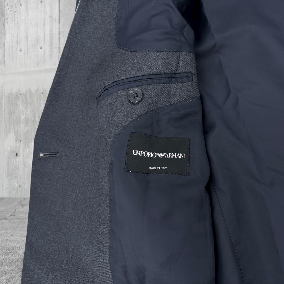 極美品】ARMANI　アルマーニ　スーツ　ダブル　セットアップ　最高級　黒タグ