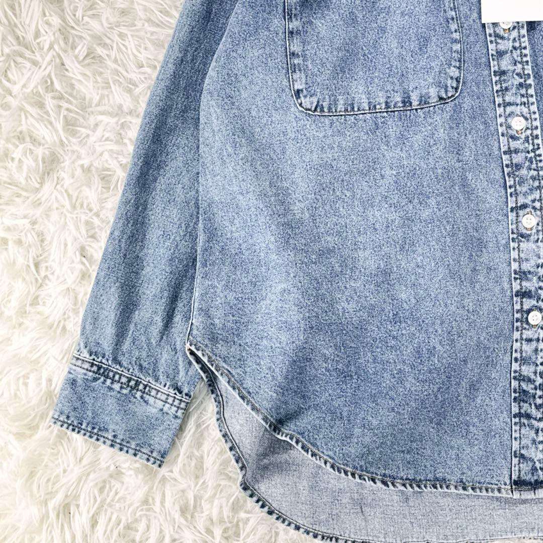 新品タグ付✨RIVE DROITE MONN.:./ビッグデニムシャツ