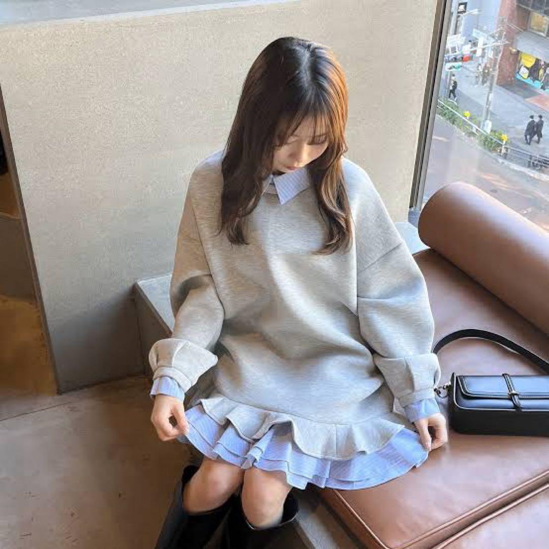 オルドット　フリルレイヤードダンボールスウェット　正規品