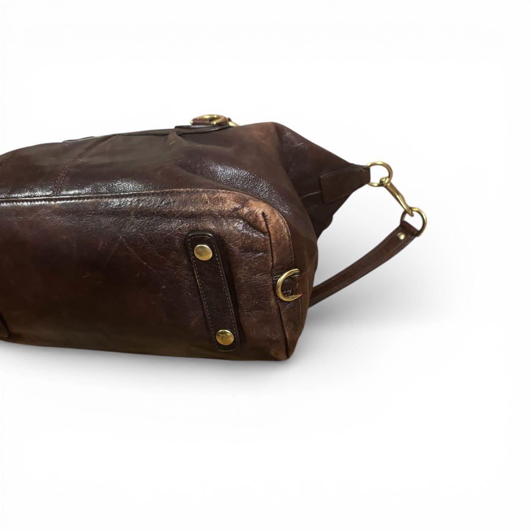 希少✨y2k OLD COACH オールドコーチ ブラウン 2way