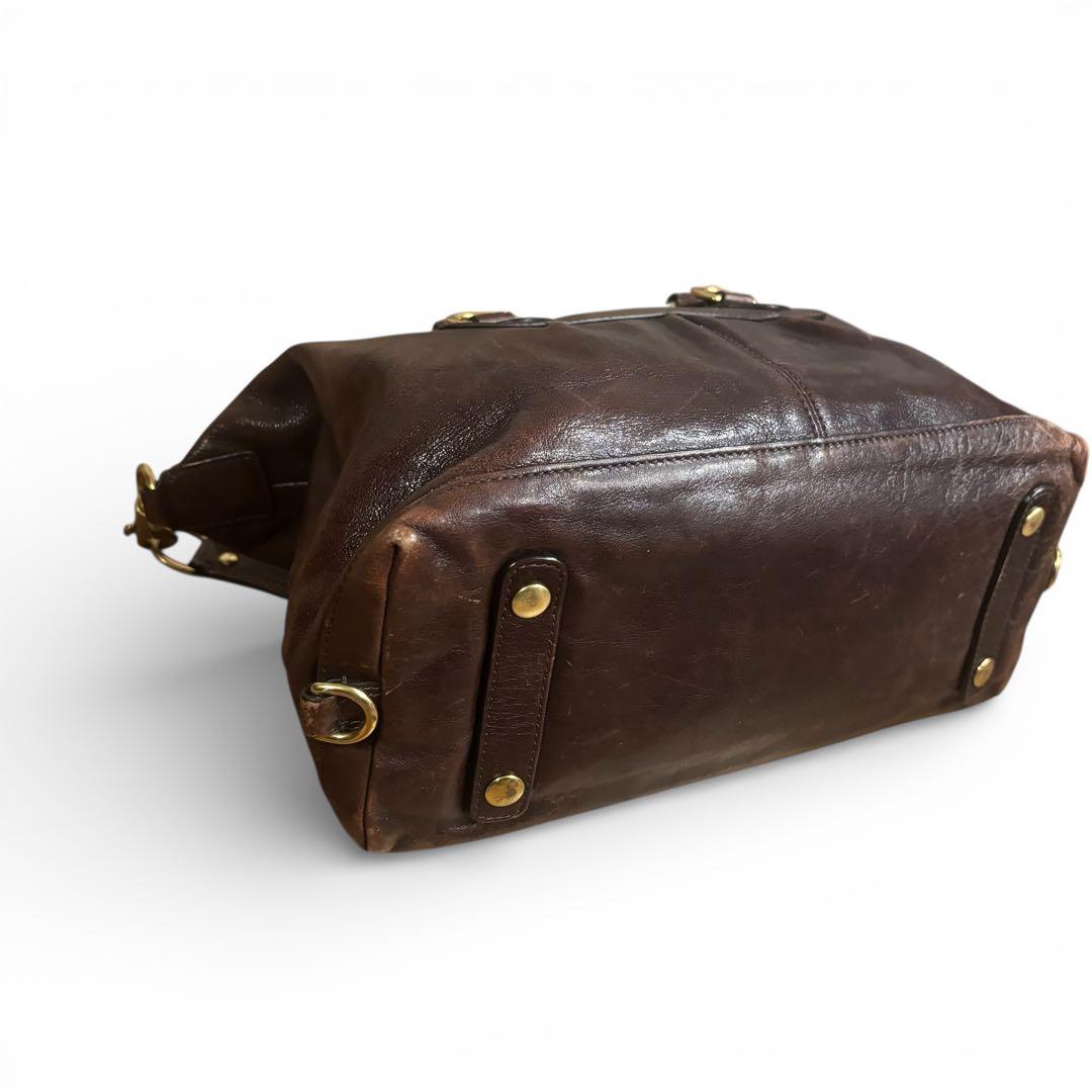 希少✨y2k OLD COACH オールドコーチ ブラウン 2way