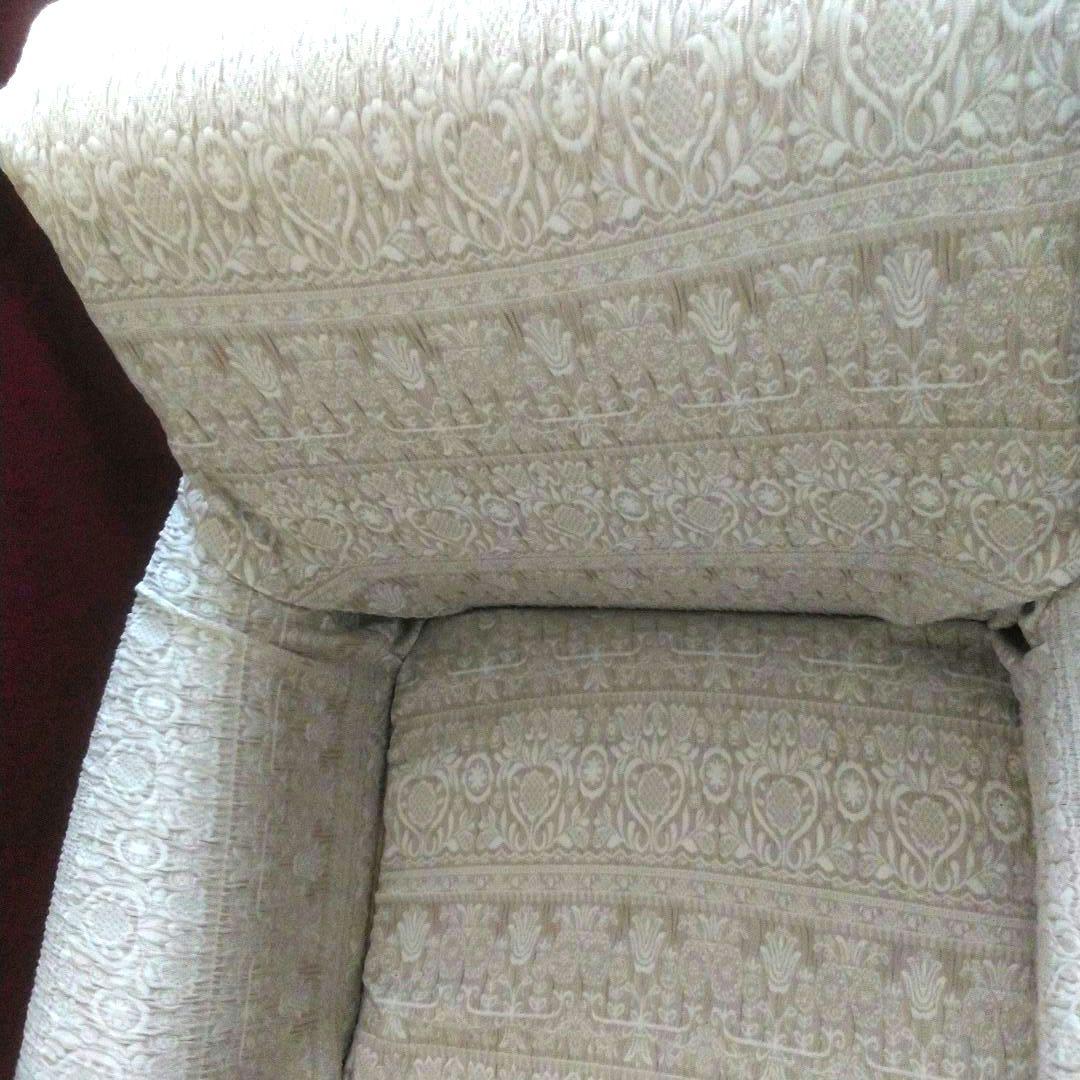 【タイムセール】Oliver1人掛けソファ　ナチュラルグリーン　シングルソファ