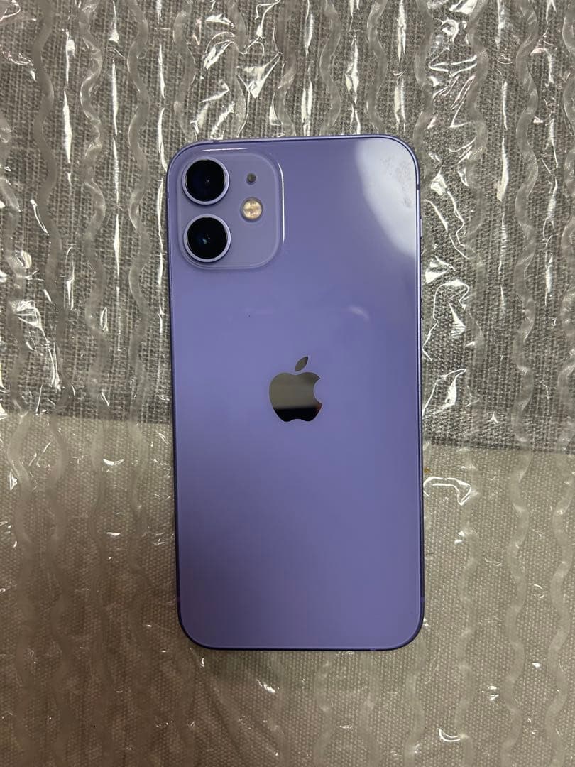 【美品】Apple iPhone 12 mini 64GB パープル 箱充電付き