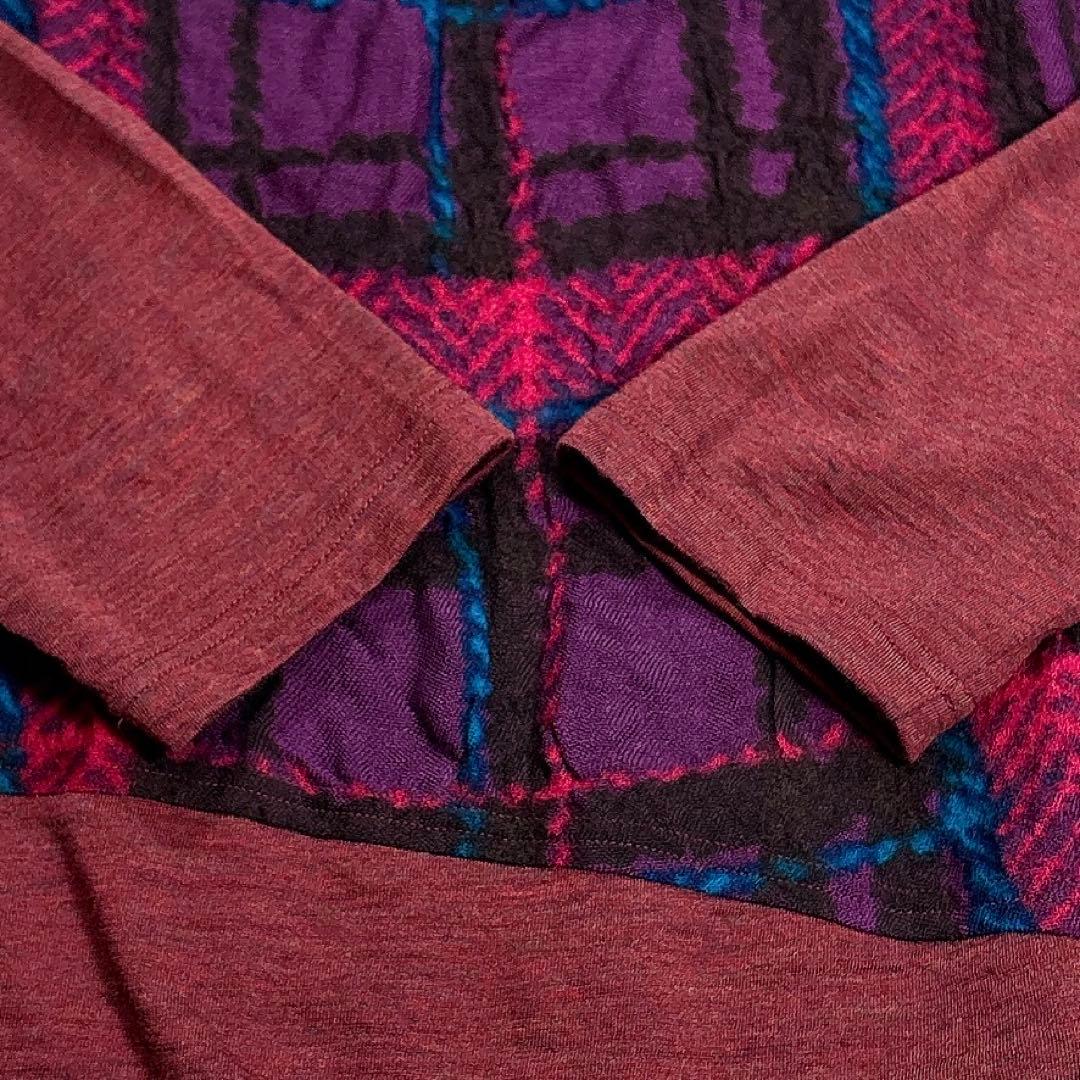 ✨美品✨慈雨　センソユニコ　チュニック　異素材切替　変形　ハイネック　ウール