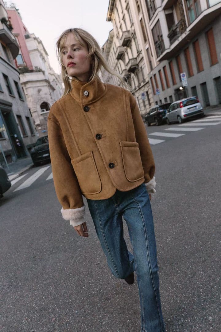 ZARA リバーシブルダブルフェイスジャケット Sサイズ