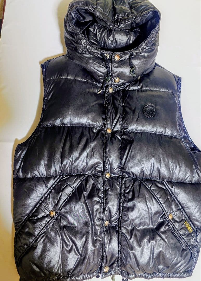 POLO ラルフローレン　メンズ　ブラック　ダウンベスト　XL　ヴィンテージ