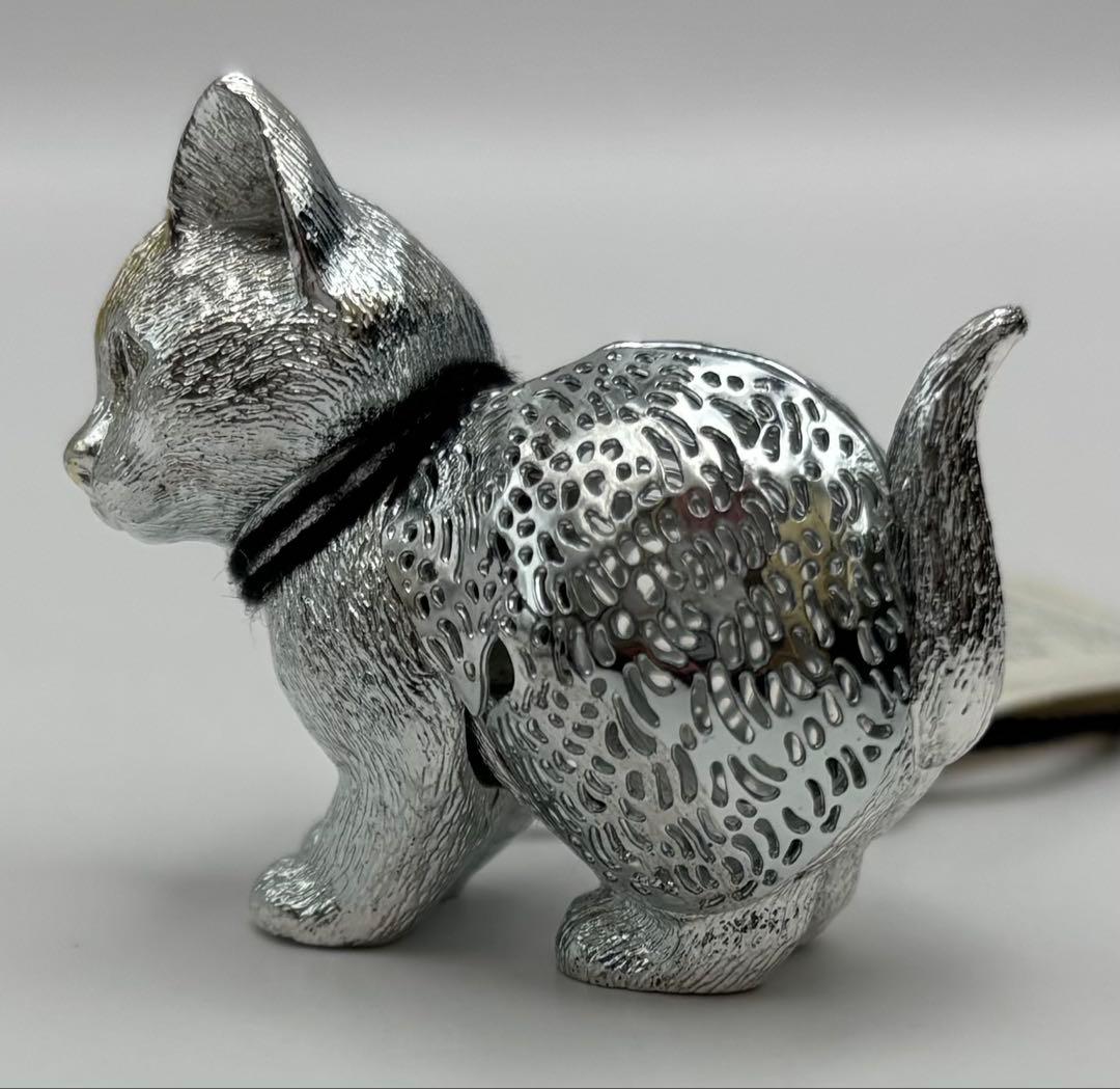 Christofle クリストフル フィギュリン 子猫 透かし 箱付