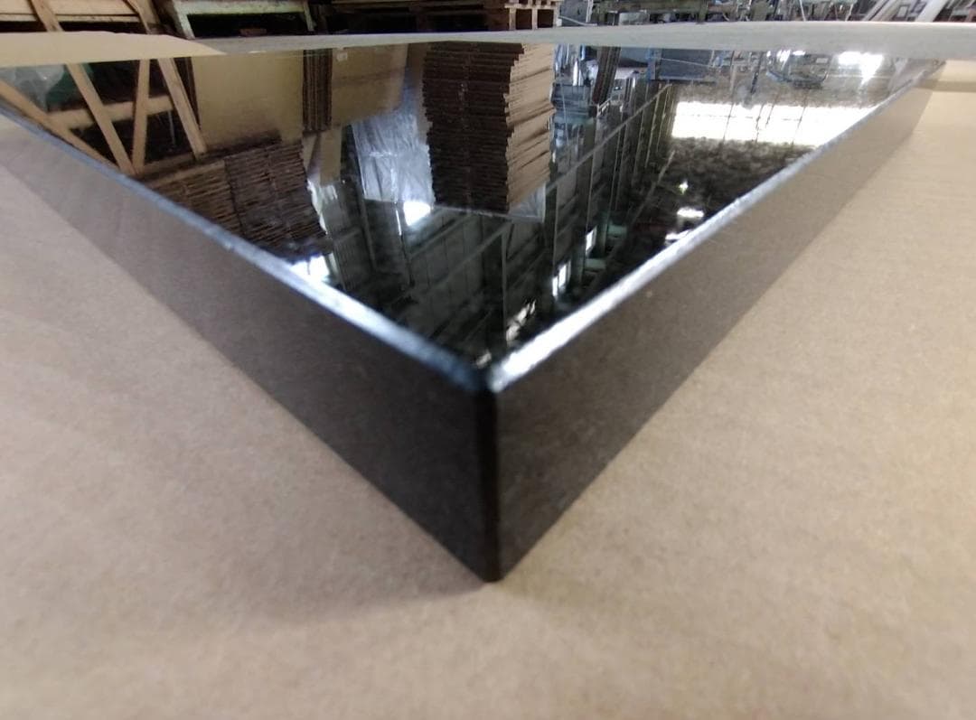 超最高級 天然黒御影石　オーディオボード●340×320×30●5面磨き●送料込