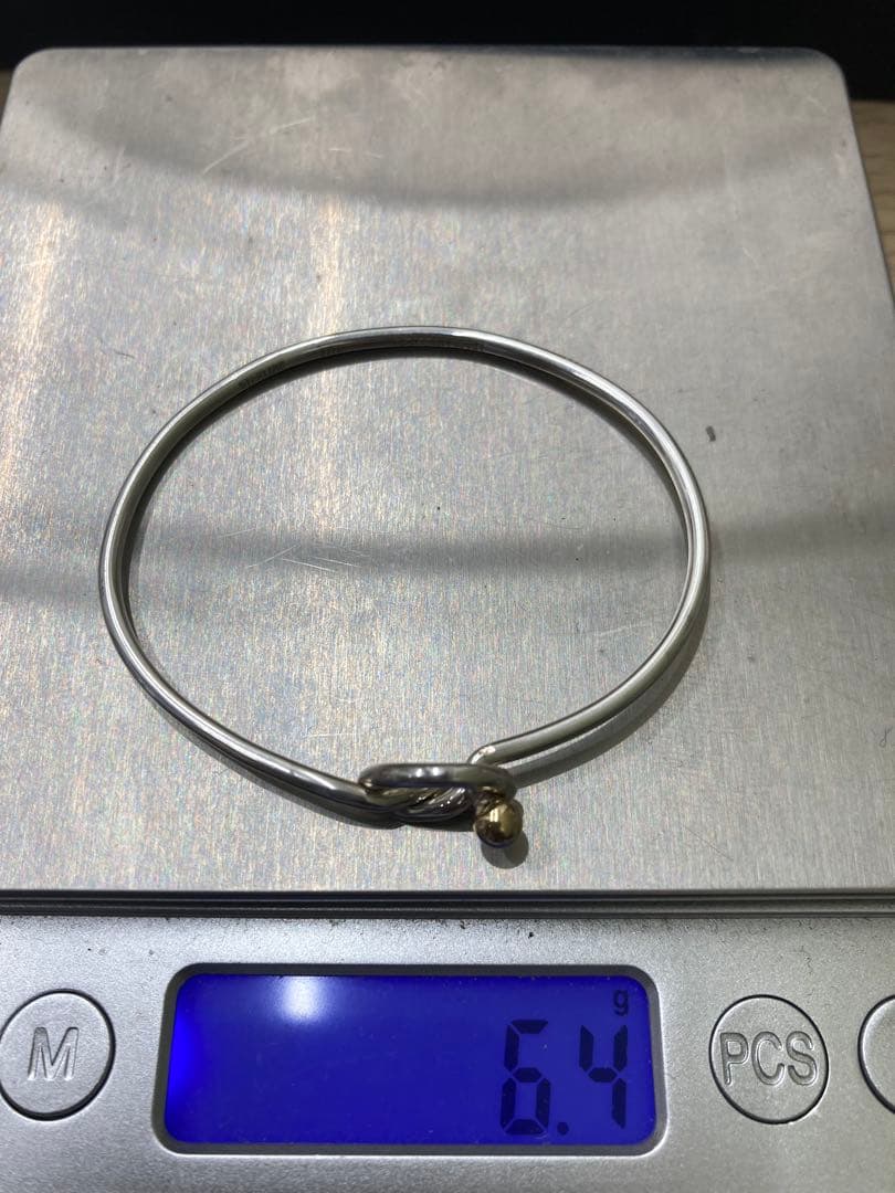 Tiffany & Co. ティファニーラブノットブレスシルバーゴールドバングル