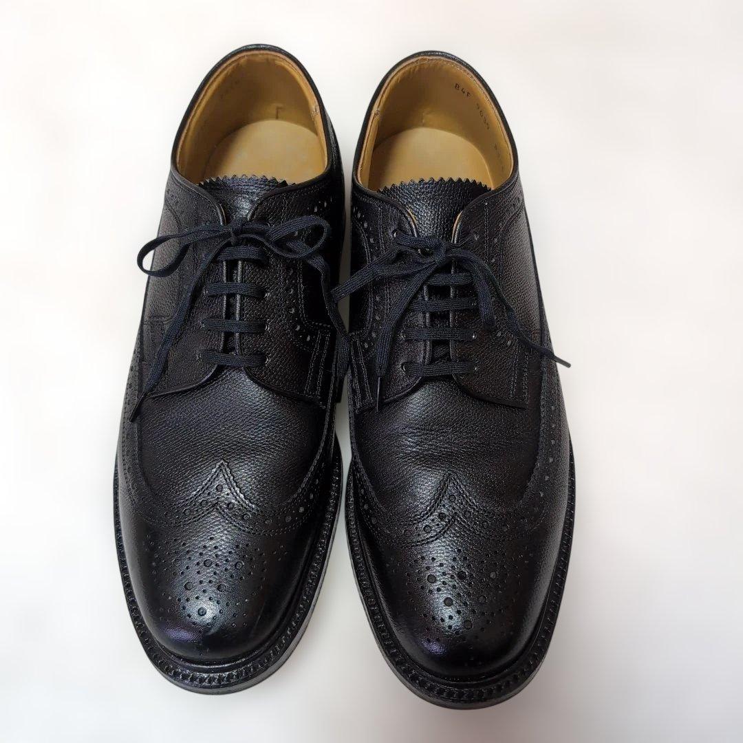 ✧美品【リーガル】インペリアルグレード2235　ウィングチップ黒　25.5EE