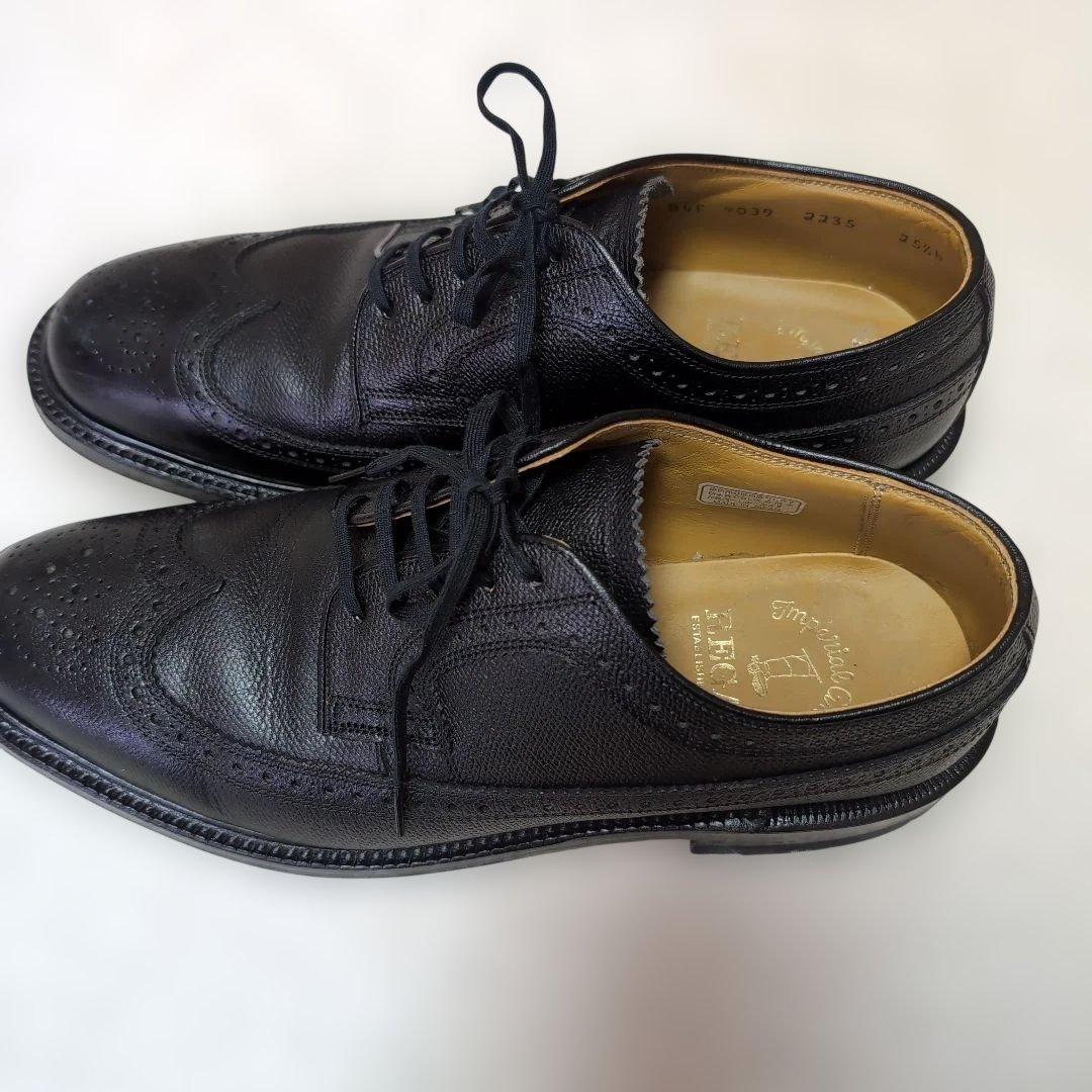 ✧美品【リーガル】インペリアルグレード2235　ウィングチップ黒　25.5EE