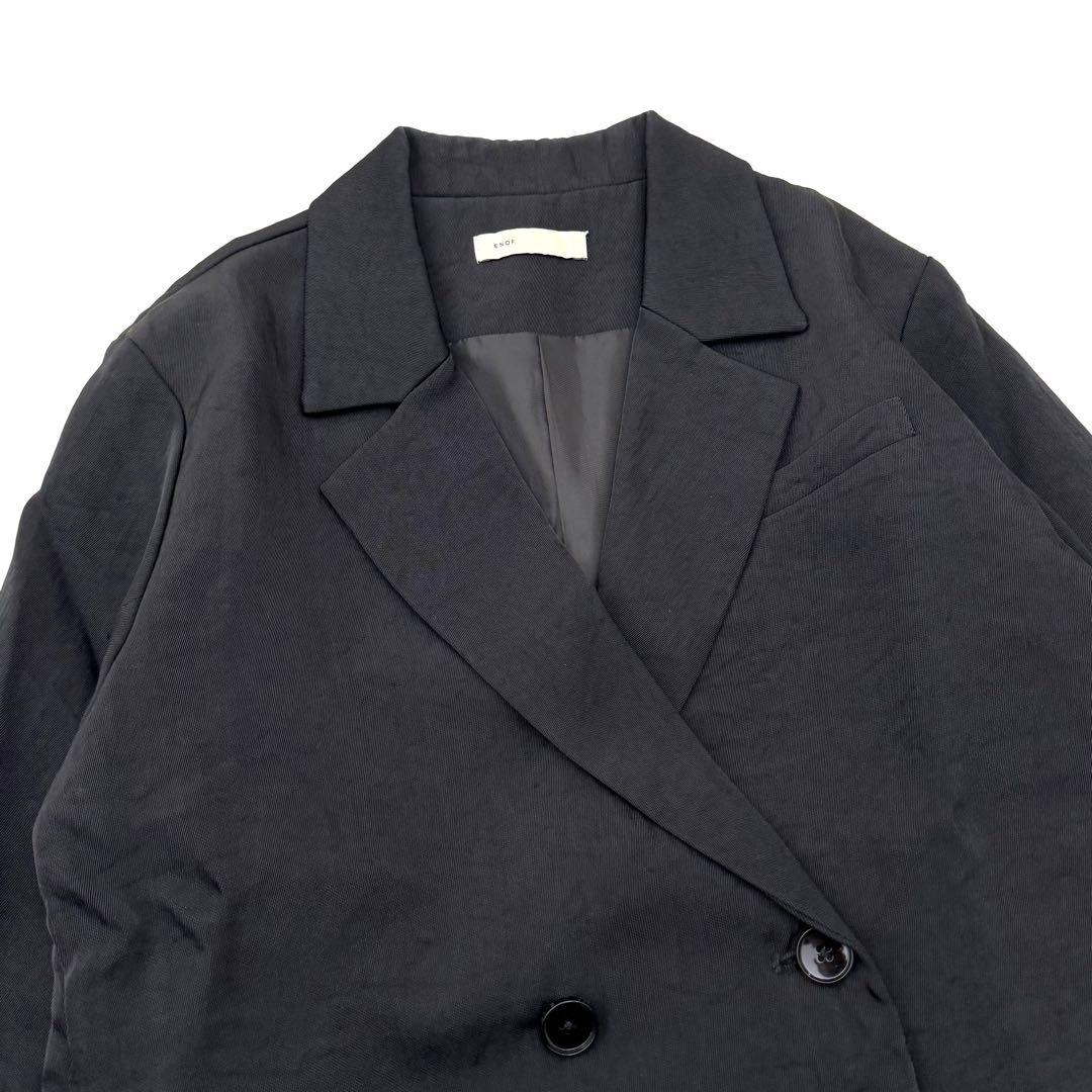 ENOF twill slit jacket ブラック M