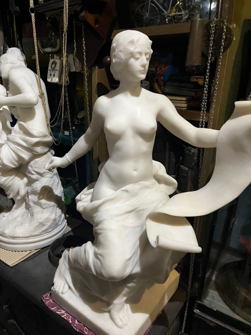 おチビさん専用 天然大理石ヴィーナス 、本物大理石彫刻 高さ63 幅60 約35