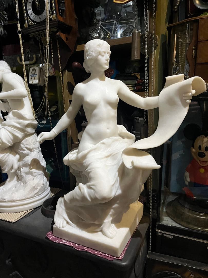 おチビさん専用 天然大理石ヴィーナス 、本物大理石彫刻 高さ63 幅60 約35