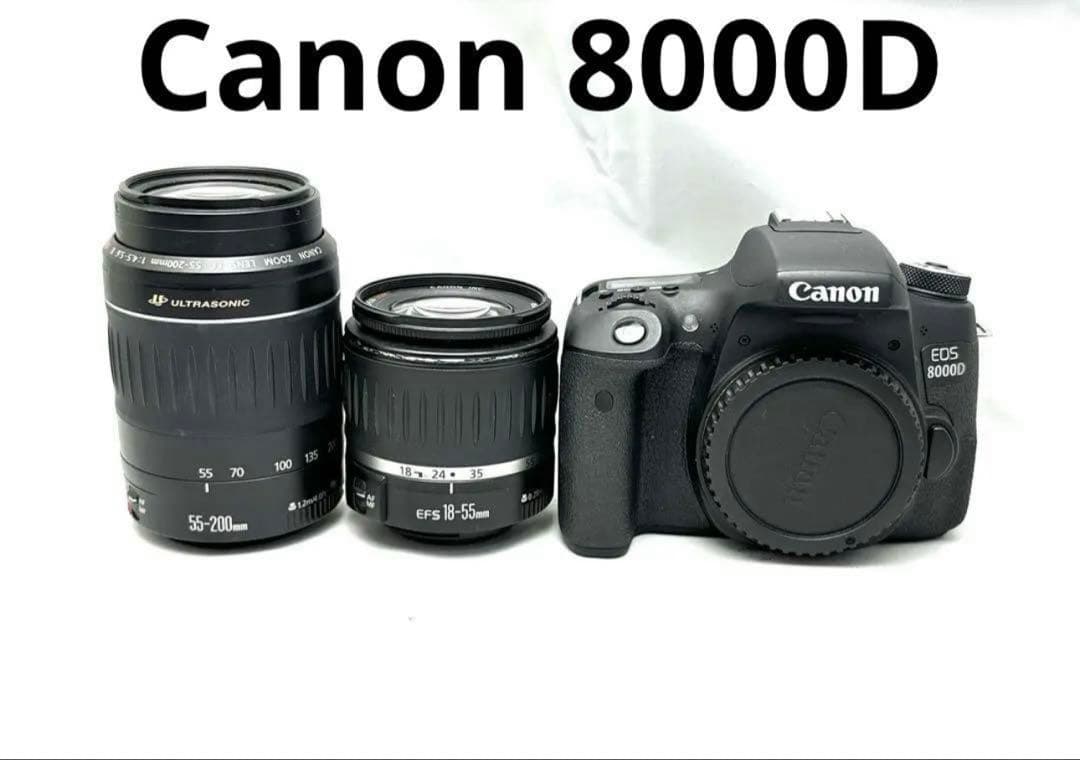 運動会応援フルセット★Canon 8000D ダブルズームレンズセット♪