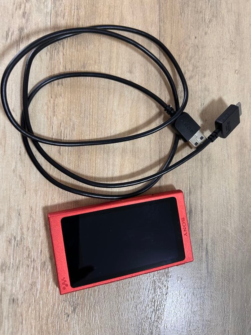 SONY Walkman レッド NW-A46 USBケーブル付き