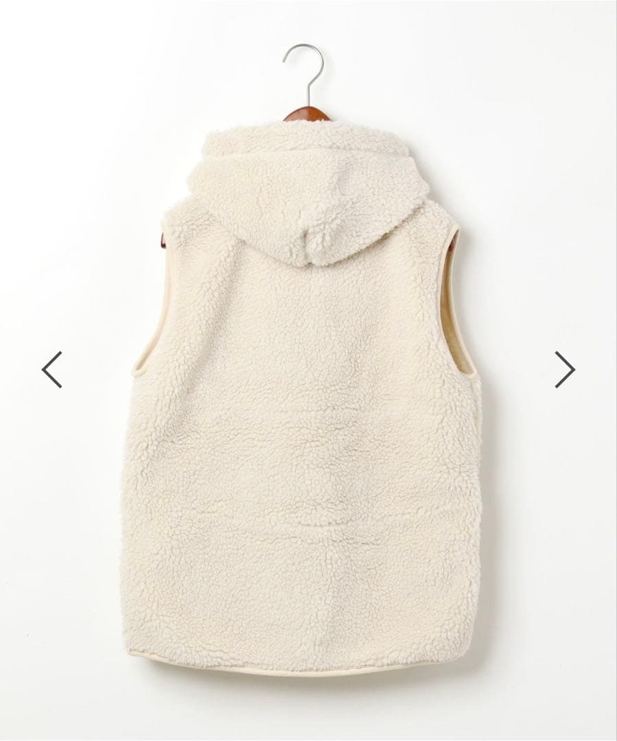 【美品】GYMPHLEX ジムフレックス　アイボリーボアベスト