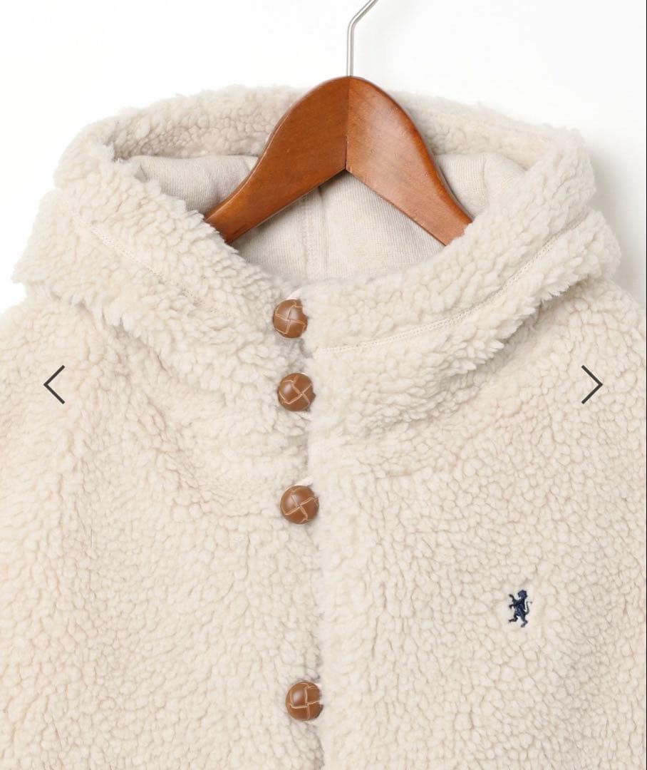 【美品】GYMPHLEX ジムフレックス　アイボリーボアベスト