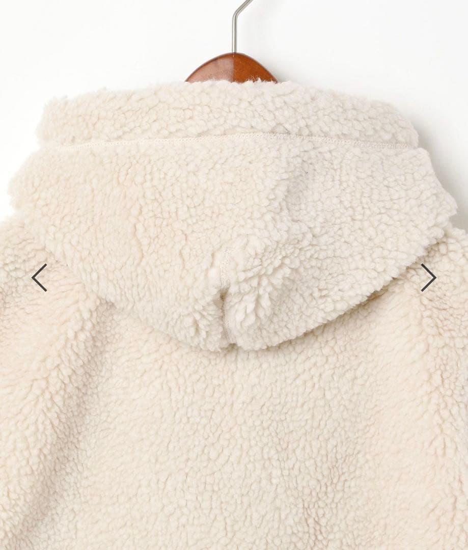 【美品】GYMPHLEX ジムフレックス　アイボリーボアベスト