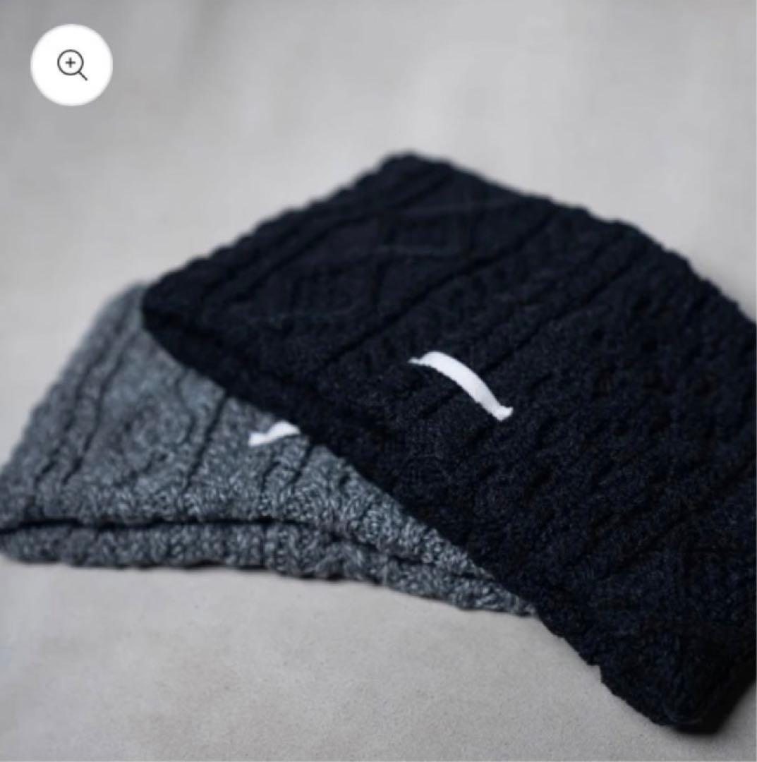 MAISON KINEMA Aran pattern hair band キネマ