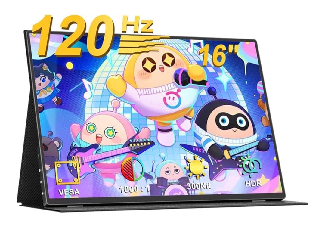 EVICIV モバイルモニター 16インチ ゲーミングモニター120Hz