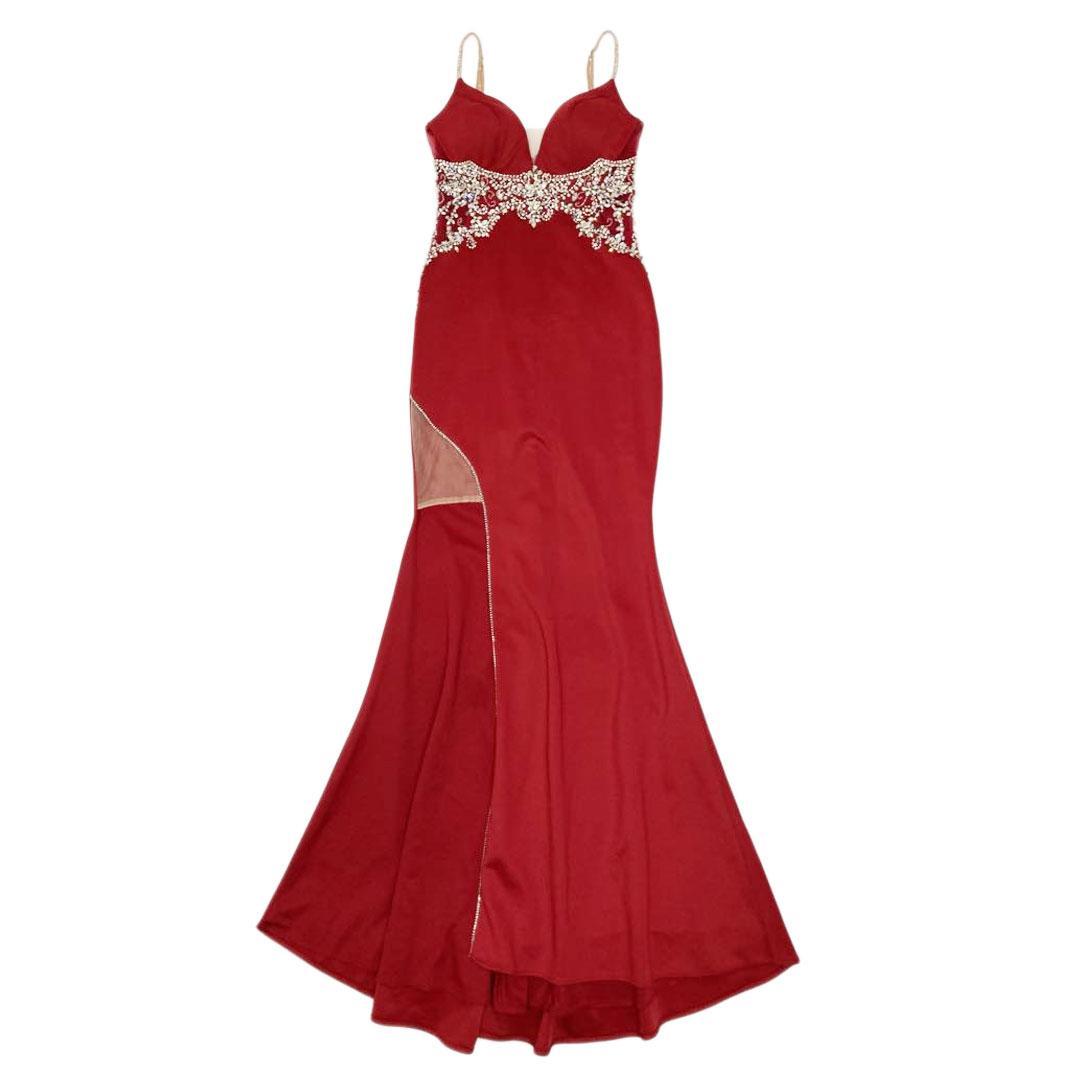 AngelR エンジェルアール ラグジュアリーウエストビジュータイトロングドレス