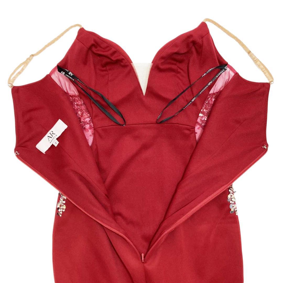 AngelR エンジェルアール ラグジュアリーウエストビジュータイトロングドレス