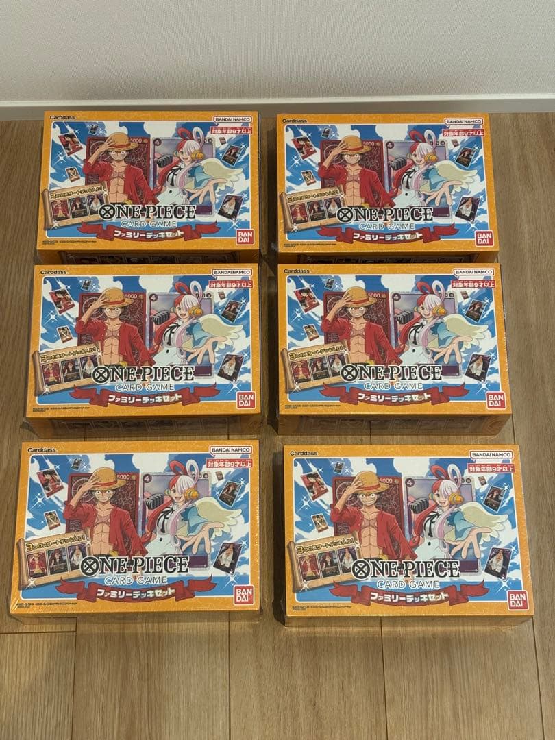 ワンピースカード　ファミリーデッキセット　新品未開封　シュリンク付き　6個
