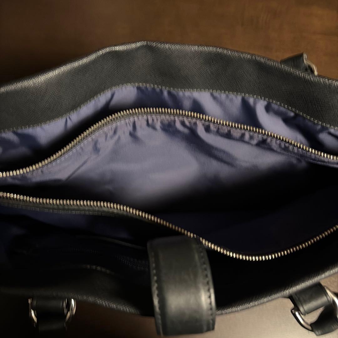 TUMI 黒 レザー ビジネスバッグ