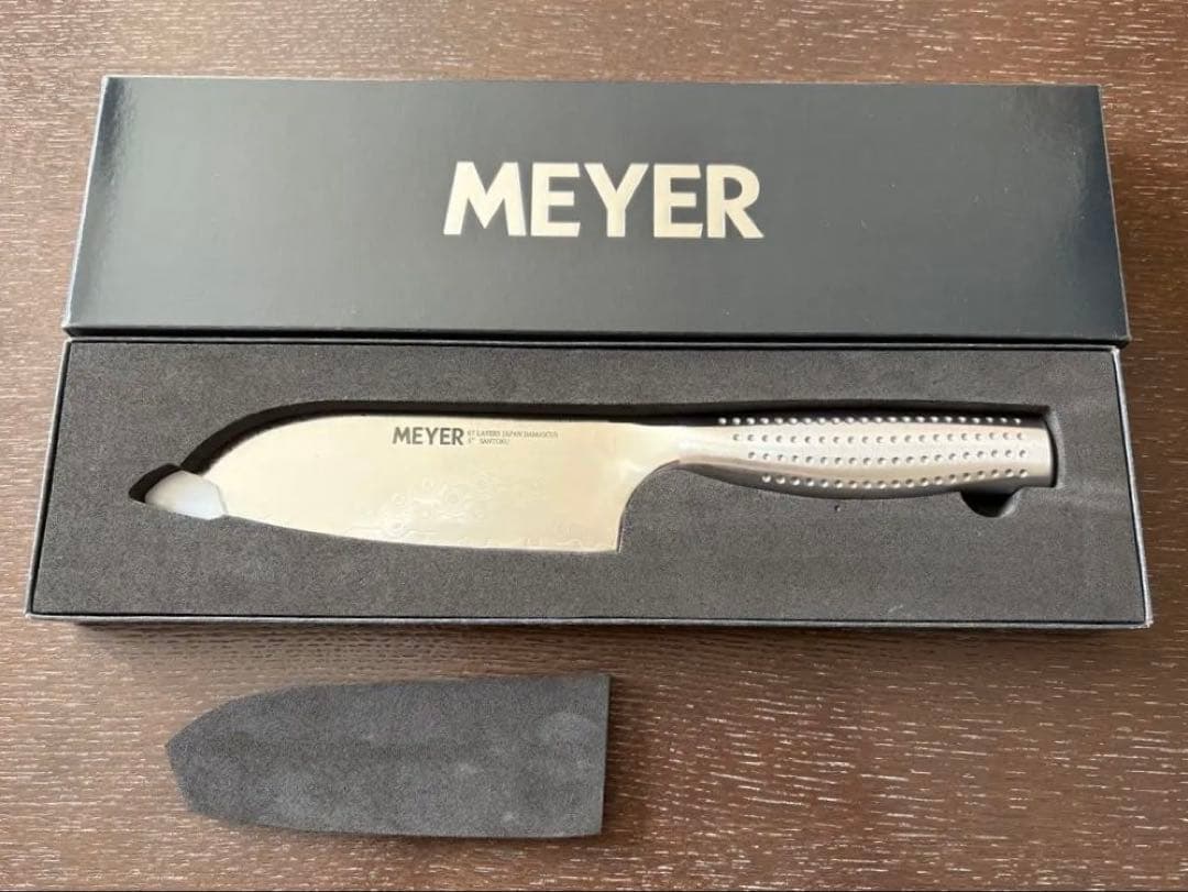 MEYER（マイヤー）ダマスカス小三徳包丁＆ シャープナーセット
