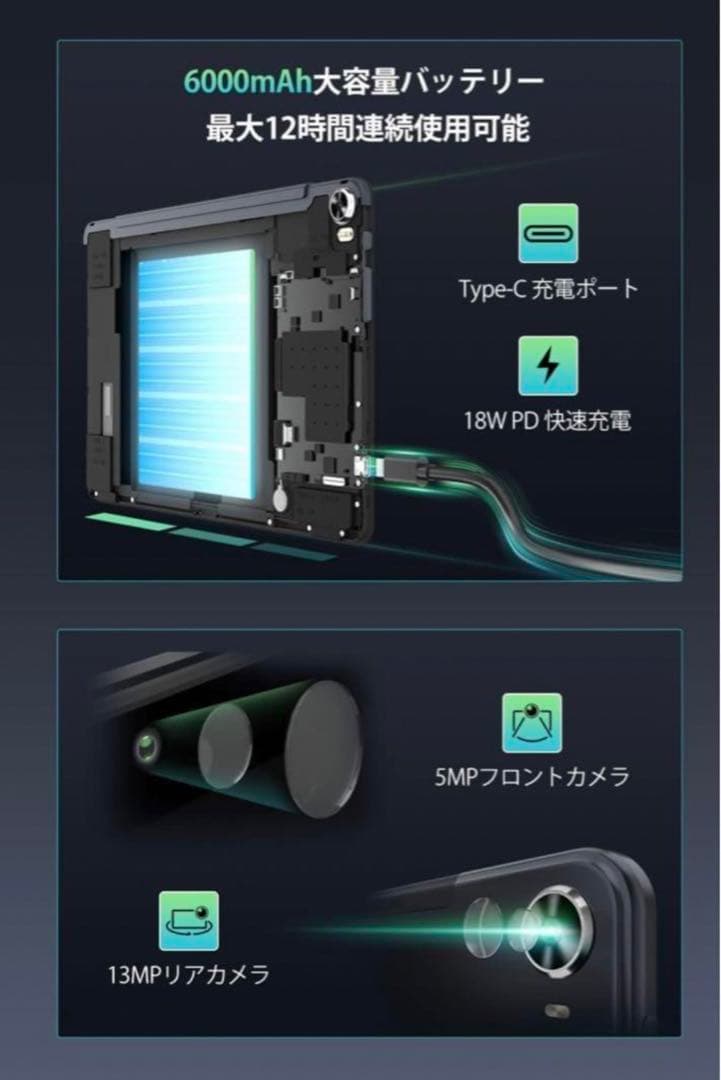 Android タブレット 10GB+ROM 128GB SIMフリー