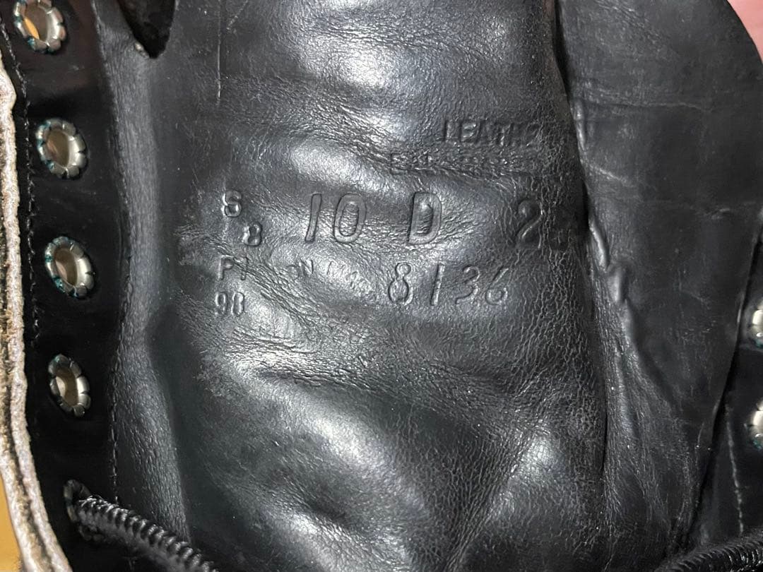 美品98年 アイリッシュセッター レッドウィング8136 10D 刺繍羽タグ