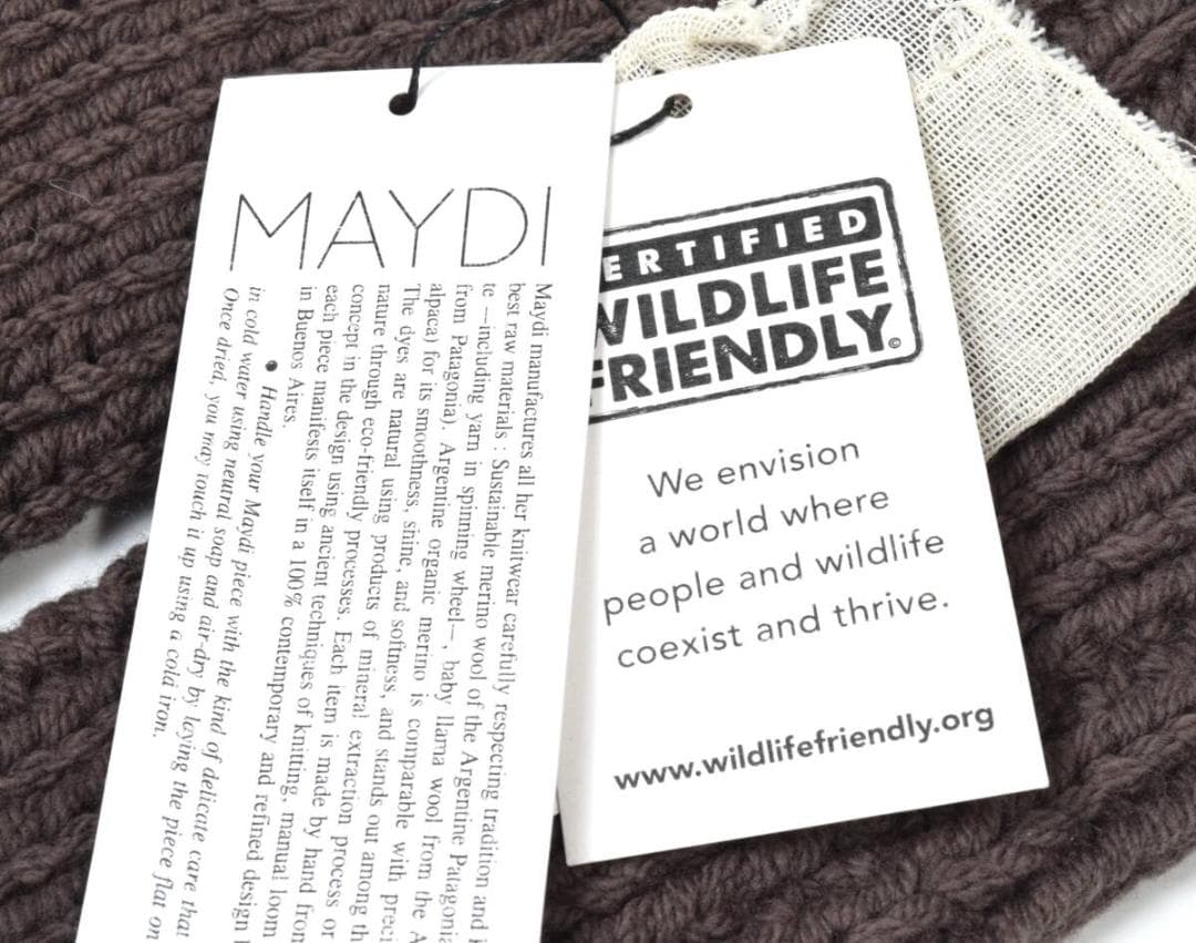 訳あり 未使用 MAYDI マイディ ニット アームウォーマー 手袋