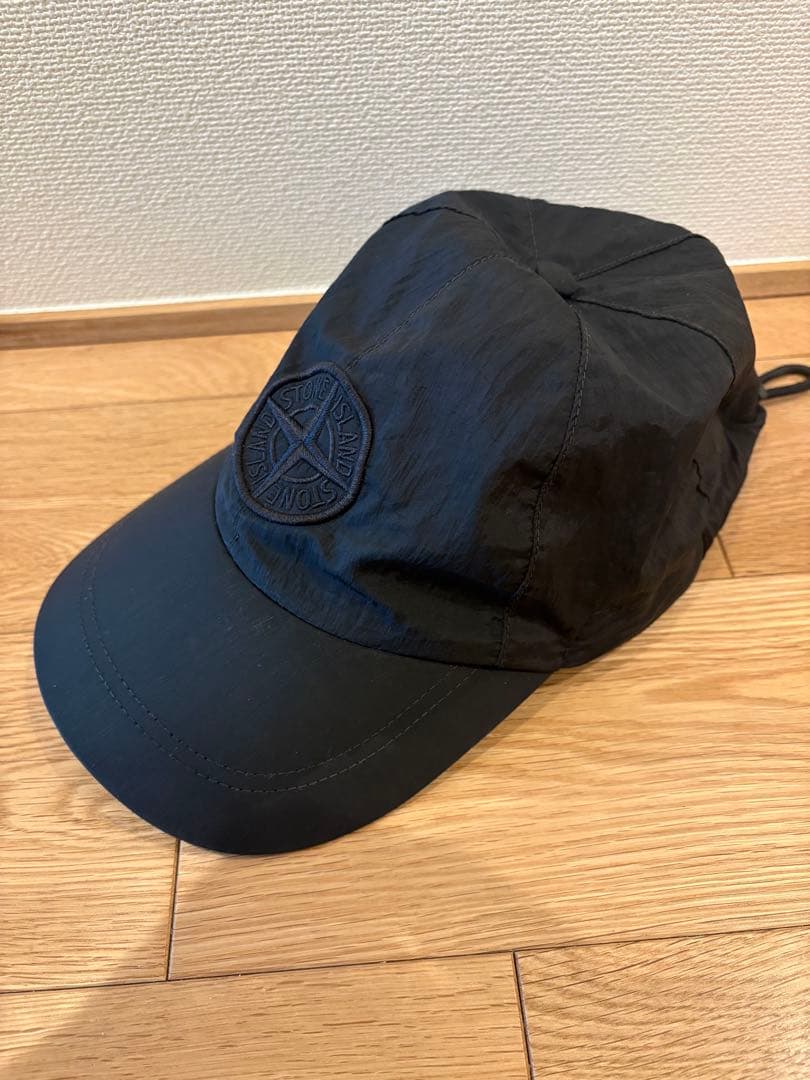 帽子 Stone  6-panel nylon l cap BLK