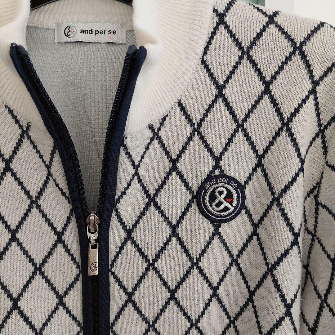 and per se　防風ニットブルゾン 　Lsize