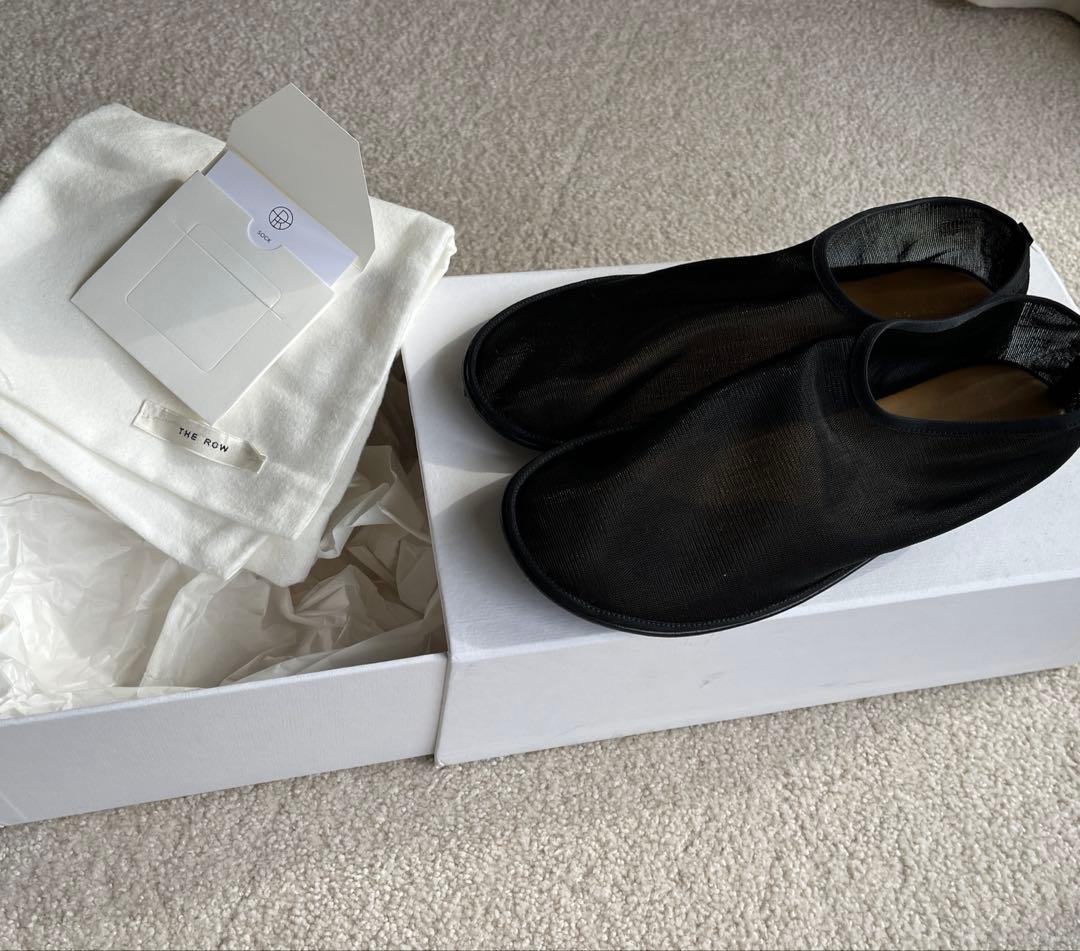 b*n様 【値下げ】the row SOCK シューズ　黒 フラットシューズ ス