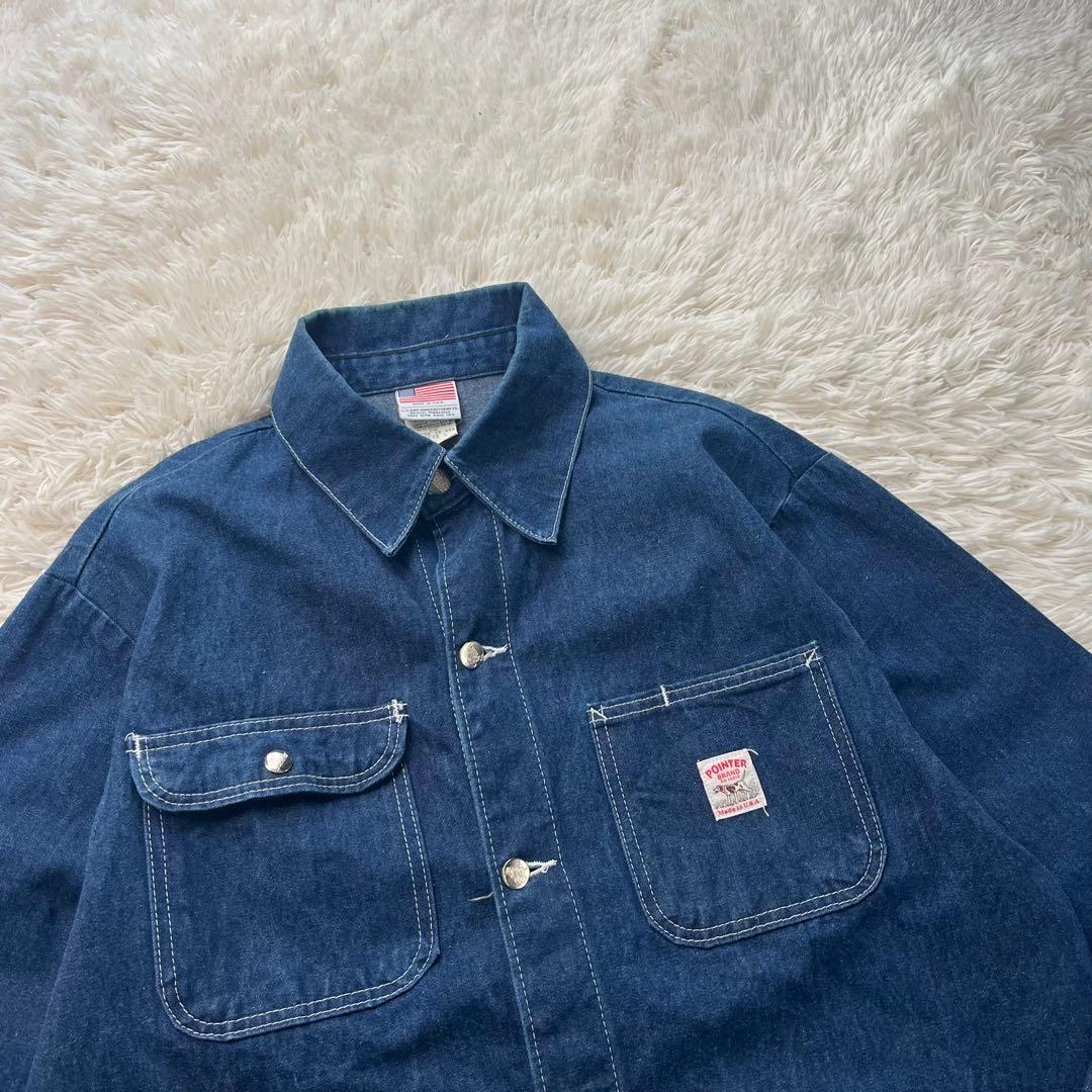 POINTER BRAND Denim Cover Ralls USA製 L