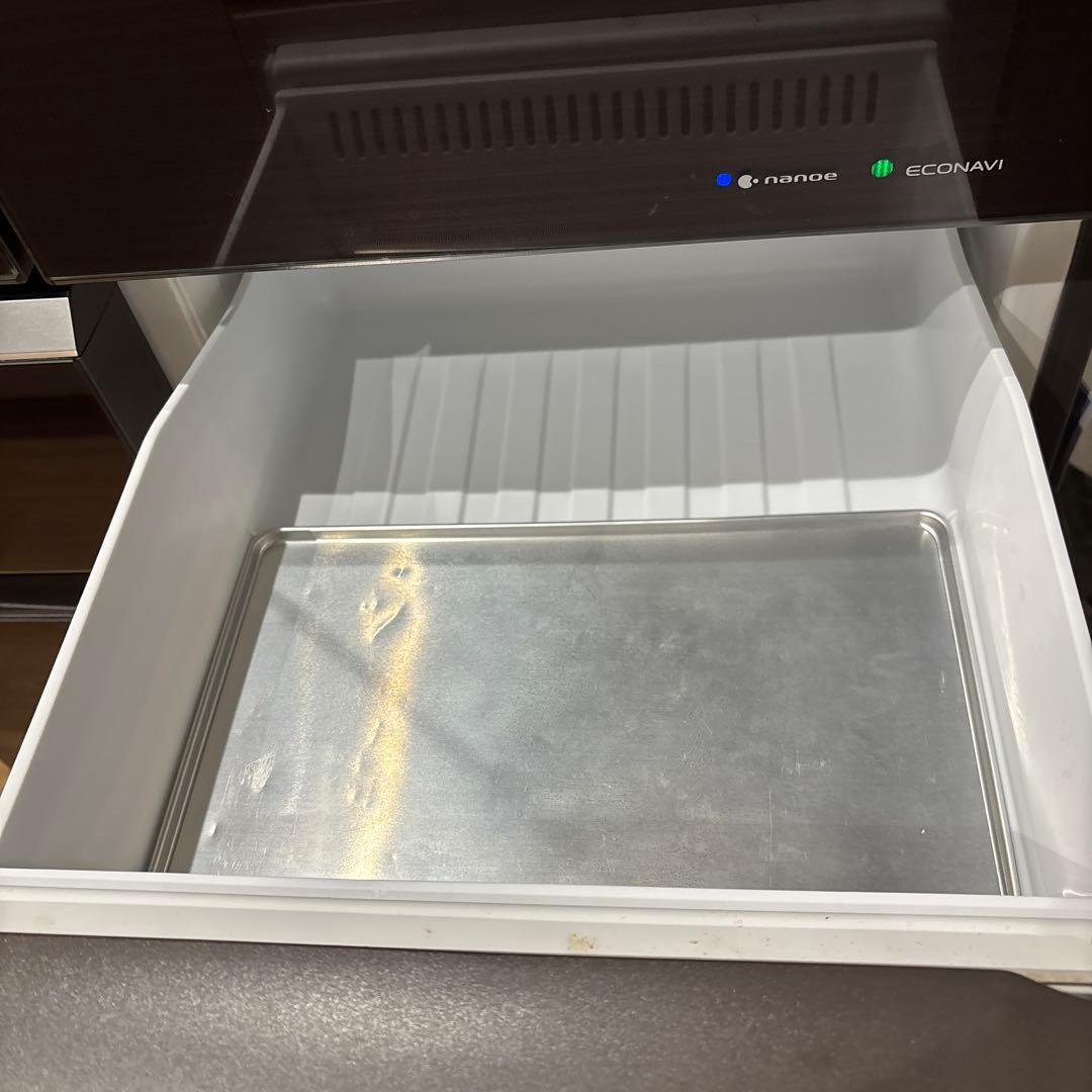 3/28まで出品　送料込　6ドア冷蔵庫 470L ブラウン　470l-500l