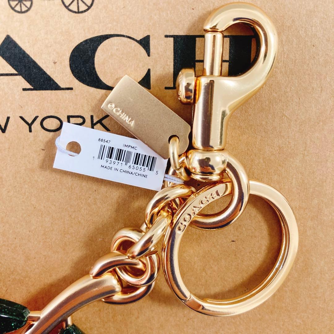 新品❇︎正規品 COACH チェリー チャーム キーリング シグネイチャー