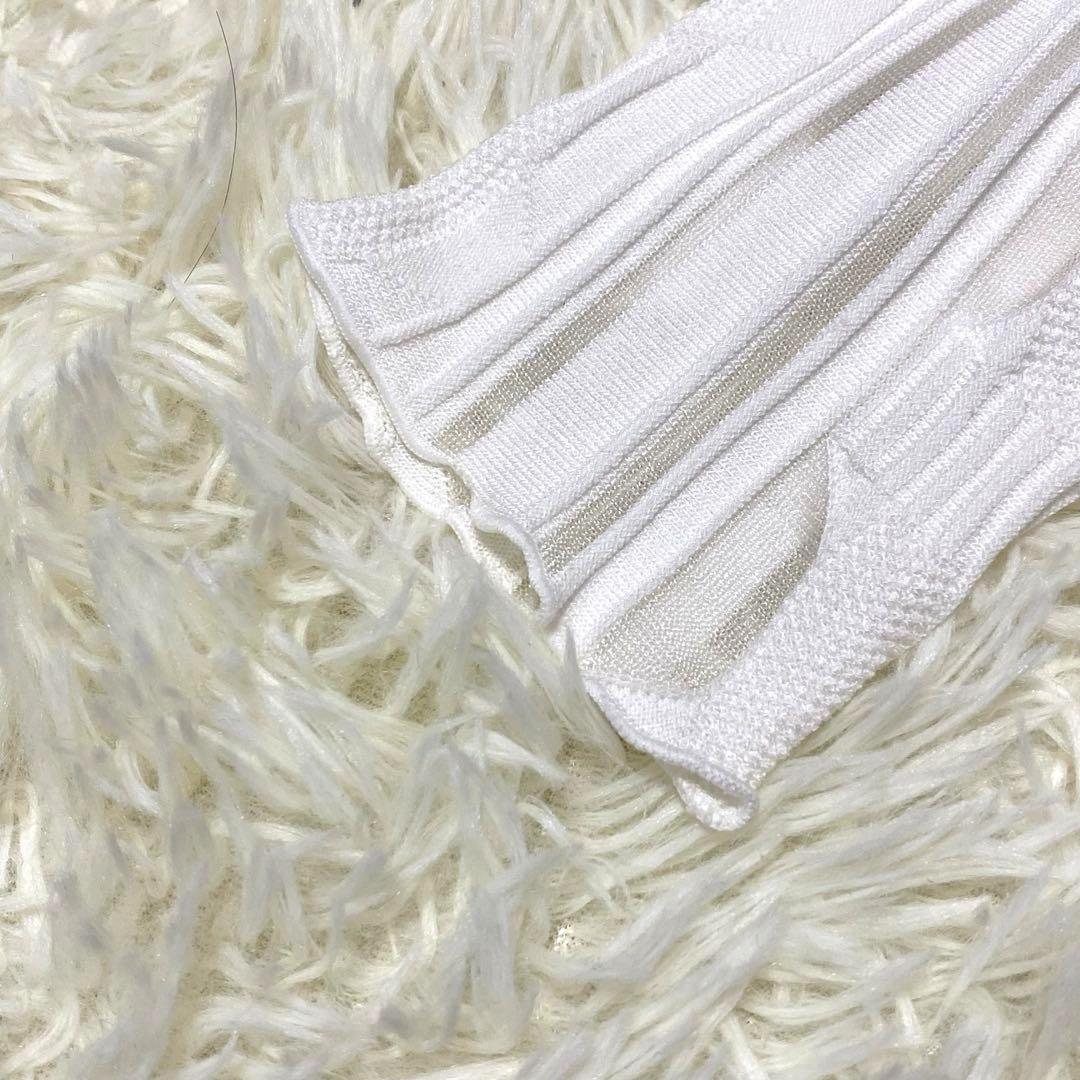 【AMERI】 MEDI SHEER GEOMETRIC KNIT DRESS