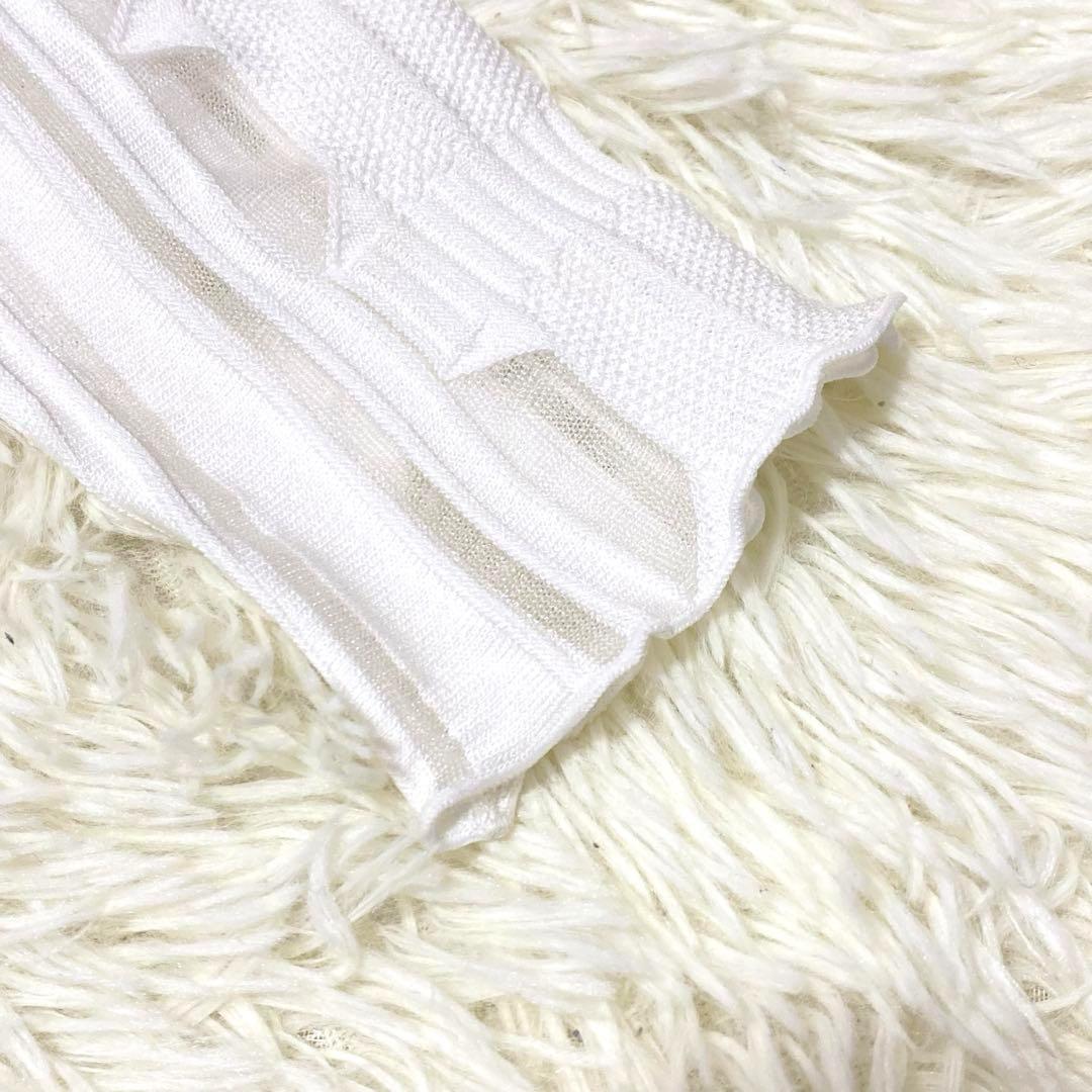 【AMERI】 MEDI SHEER GEOMETRIC KNIT DRESS