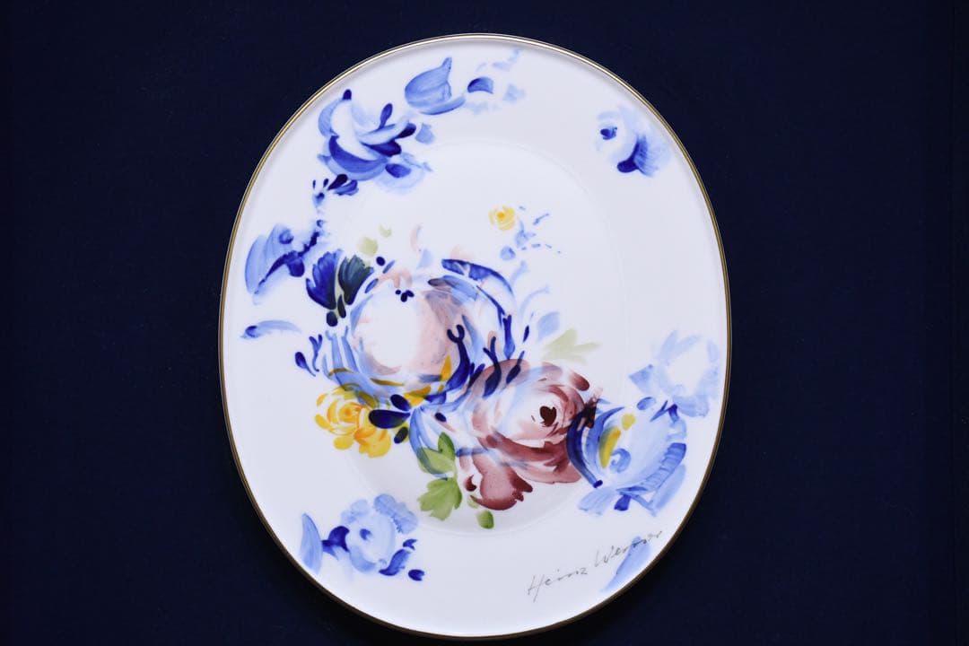 AKK172 本物保証 マイセン ハインツ・ヴェルナー 薔薇のブーケ プラーク