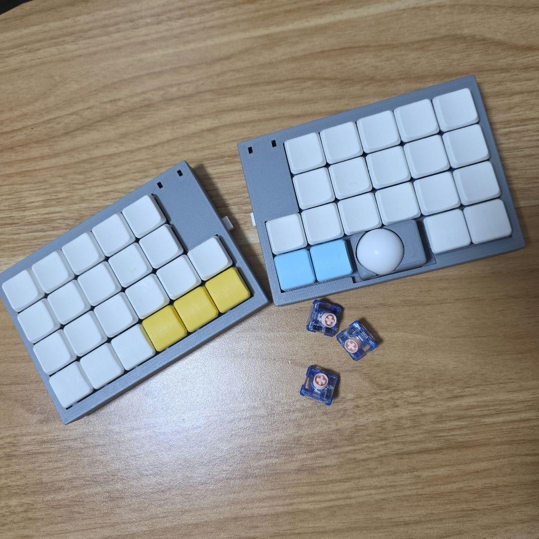 分割式キーボード Around Forty RB(グレー)