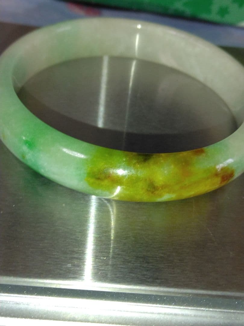 天然無加工　翡翠 バングル