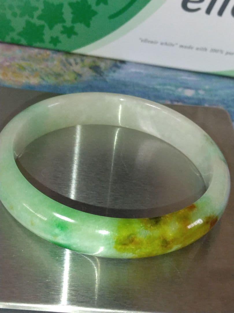 天然無加工　翡翠 バングル